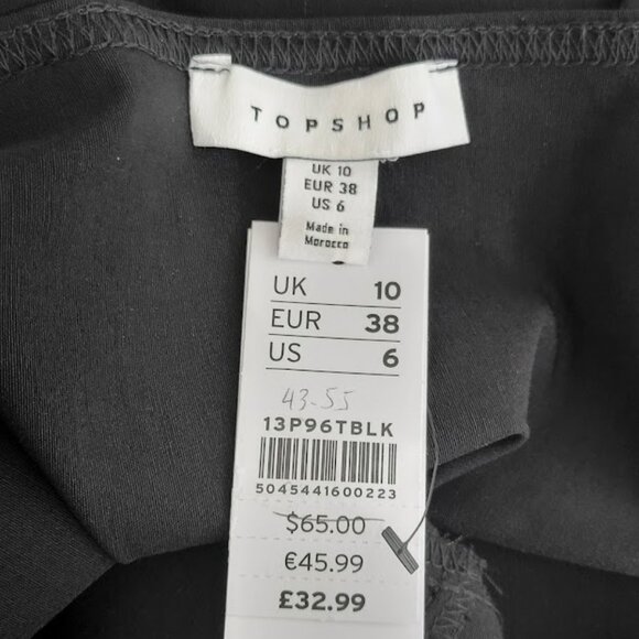 TOPSHOP bengaline off-the-shoulder top Sz 6 NEW - Picture 8 of 9